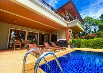 Exclusive premium, large 4-bedroom villa, with pool view in Laguna Waters project, on Bangtao/Laguna beach