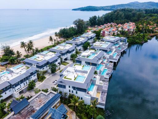 Luxurious 2-bedroom apartments, with lake view and near the sea in Angsana Beachfront Residences project, on Bangtao/Laguna beach