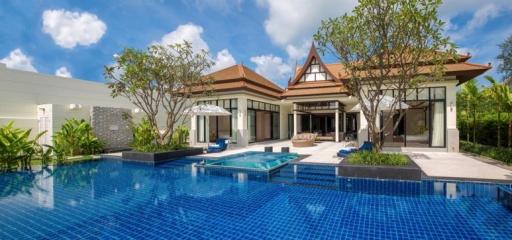 Chic premium, large 5-bedroom villa, with pool view and near the sea in Banyan Tree Residences project, on Bangtao/Laguna beach  ( + Video review)