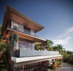 Luxury, large 4-bedroom villa, with sea view and near the sea, on Layan Beach beach