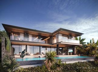 Luxury, large 4-bedroom villa, with sea view and near the sea, on Layan Beach beach