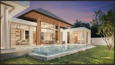 Fashionable 3-bedroom villa, with pool view, on Thalang beach