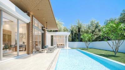 Fashionable 3-bedroom villa, with pool view, on Thalang beach