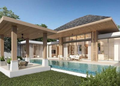 Stylish 5-bedroom villa, with pool view, on Thalang beach