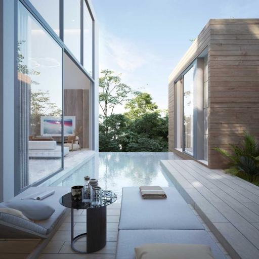 Amazing 3-bedroom villa, with garden view, on Layan Beach beach