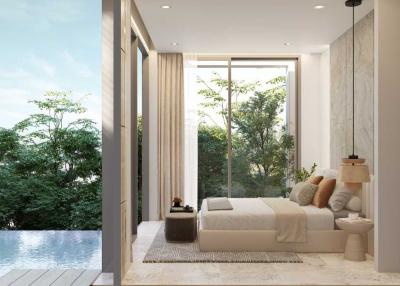 Stunning 3-bedroom villa, with garden view, on Layan Beach beach