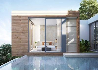 Stunning 3-bedroom villa, with garden view, on Layan Beach beach
