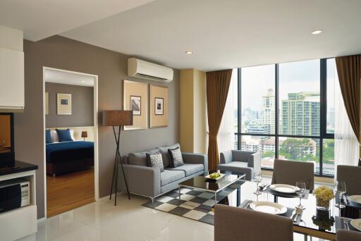 For RENT : Movenpick Residences Ekkamai Bangkok / 2 Bedroom / 2 Bathrooms / 87 sqm / 77000 THB [R11719]