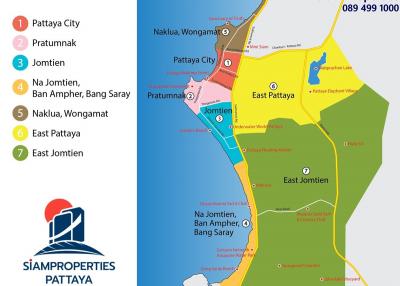 Large Land plot for sale in Pattaya for Mix-Used Project